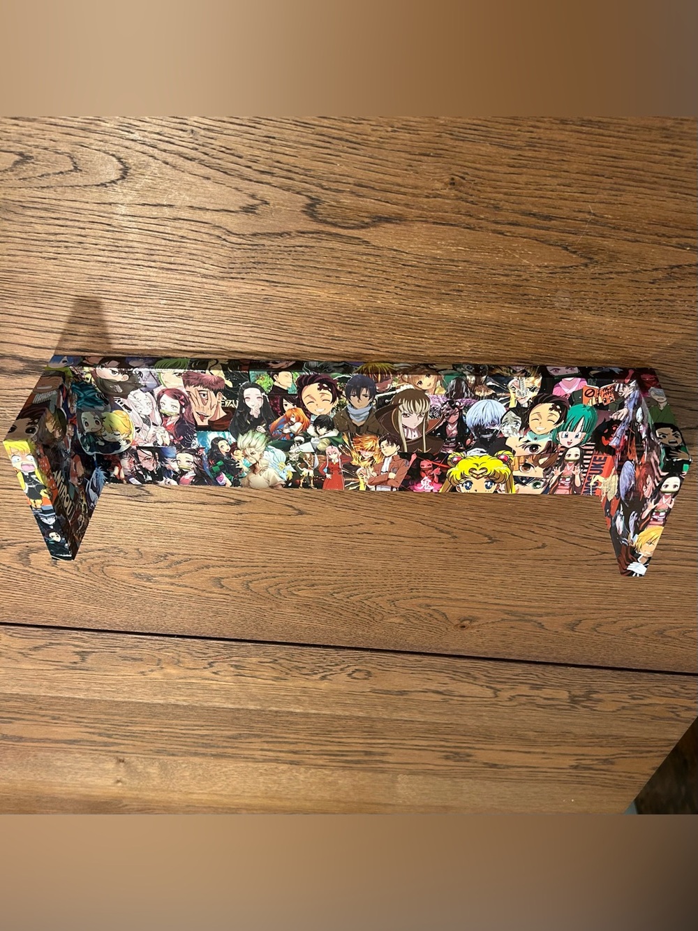 Handmade Anime Collage Shelf 16.75 in Floating Wall Shelf Decor Display